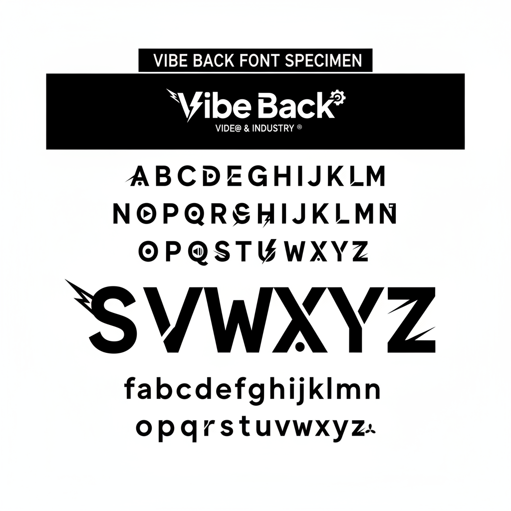 make a font face, all English letters from A-Z, a 