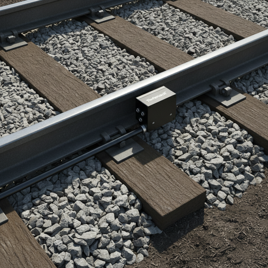 section view of a railroad track, including only o