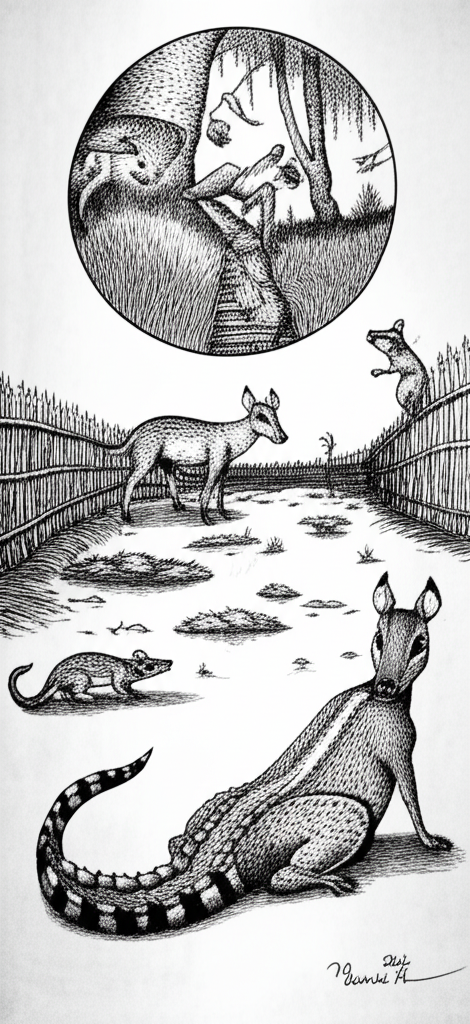 draw about surrealism art based on malaysian folkt