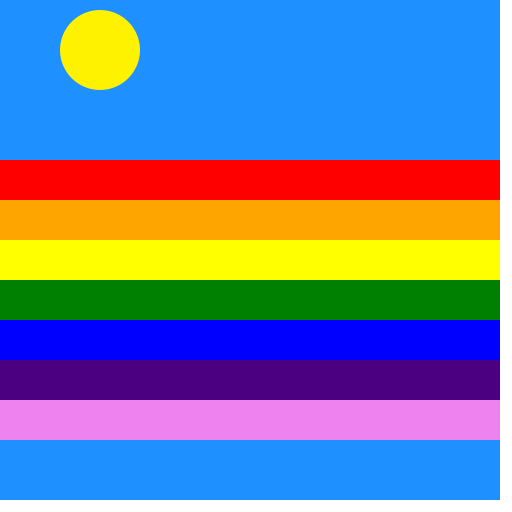 Happy Rainbow - AI Prompt #10 - DrawGPT