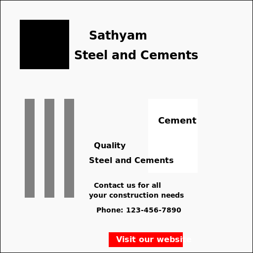 Poster for Sathyam Steel and Cements - DrawGPT