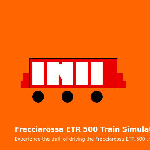 Frecciarossa ETR 500 Train Simulator Logo - DrawGPT