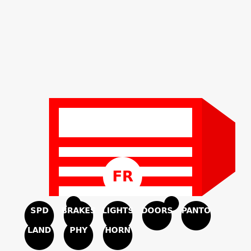 Frecciarossa ETR 500 Train Simulator Logo - DrawGPT