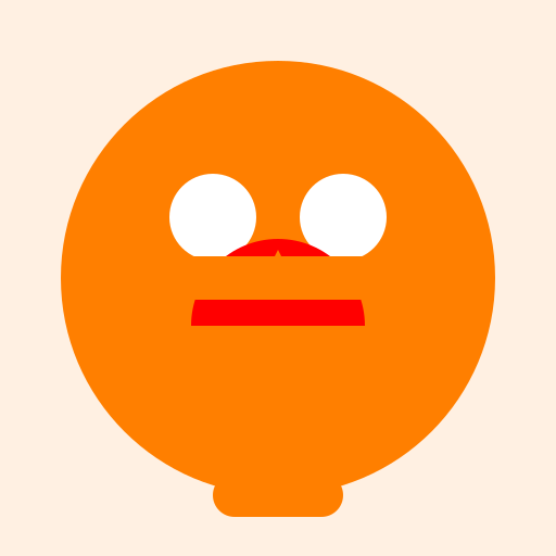 A Orange Creature - DrawGPT