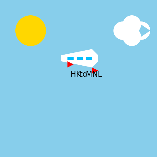 Hong Kong to Manila - DrawGPT