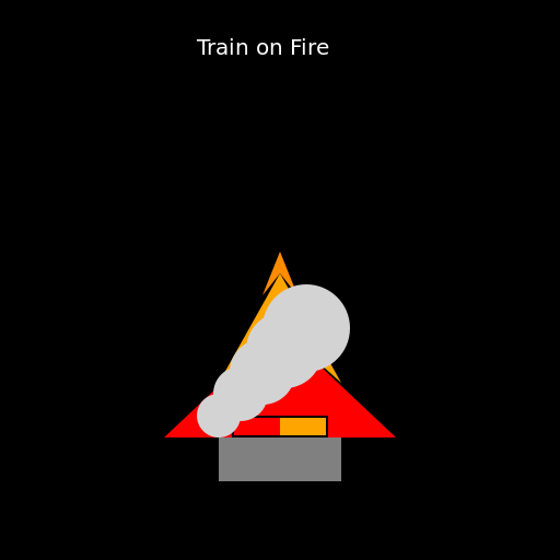 Train on Fire - DrawGPT