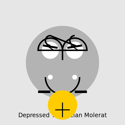 Depressed Technician Molerat - DrawGPT
