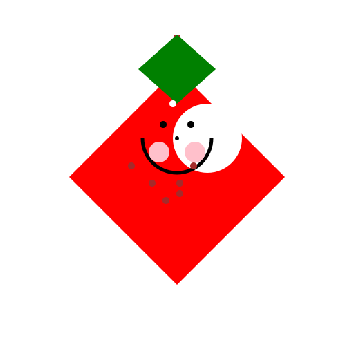 Diamond Colored Apple - DrawGPT