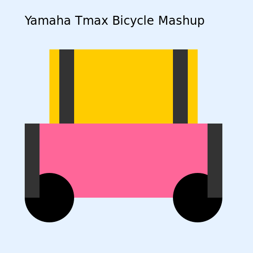 Yamaha Tmax Bicycle Mashup - DrawGPT