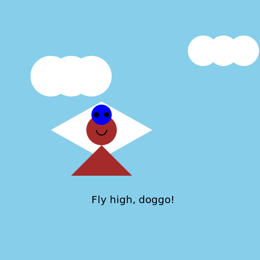 Long Tailed Dog Piloting a Plane - DrawGPT