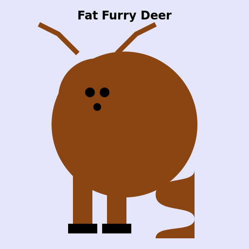 Fat Furry Deer - DrawGPT