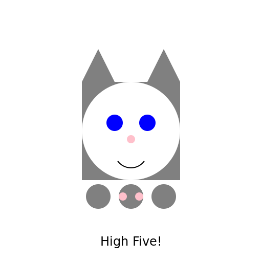 Kitty High Five - DrawGPT