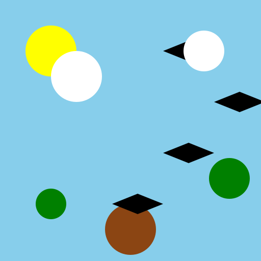 Birds Flying from a Nest - DrawGPT