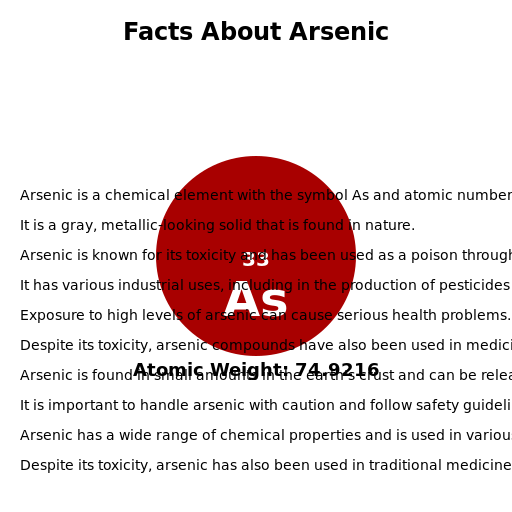 Facts About Arsenic - DrawGPT