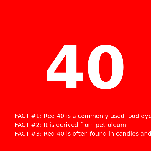 Facts About Red 40 - DrawGPT