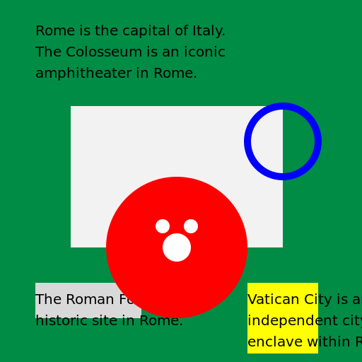 Facts About Rome, Italy But The Facts Are On The Canvas. - DrawGPT