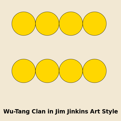 Wu-Tang Clan in Jim Jinkins Art Style - DrawGPT