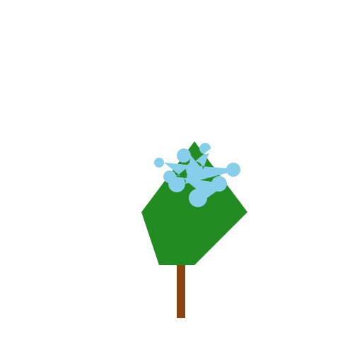 Bubble Paradise by the Palm Tree - DrawGPT