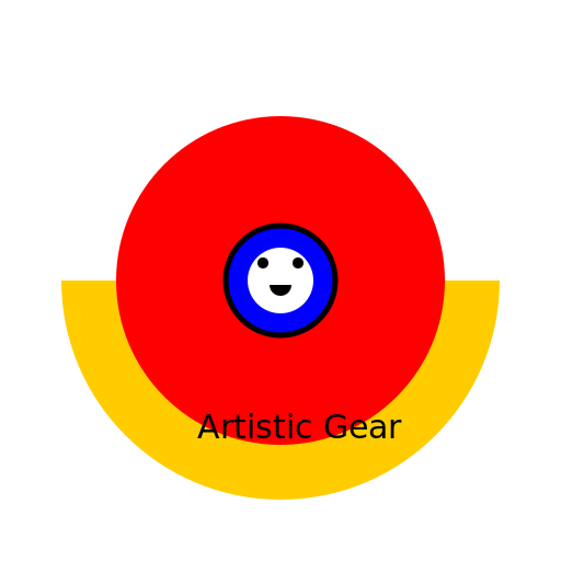 Semicircle Orbital Gear Second Recorder - DrawGPT