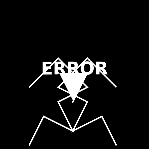 An ERROR subtitle with thunders - DrawGPT