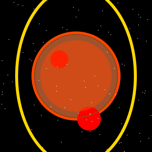 Planet with Rings and Lava Oceans - DrawGPT