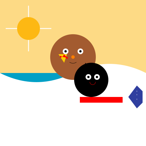 Baby Sloth Pizza Cat at the Beach on Roller Skates Getting Eaten by a Shark - DrawGPT