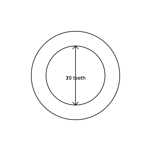 Drawing Two Circles to Represent the Gears - DrawGPT