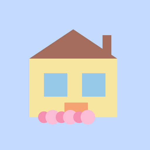 English Cottage Home with Flowers - DrawGPT