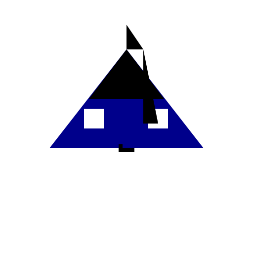 Dark Blue Airplane - DrawGPT