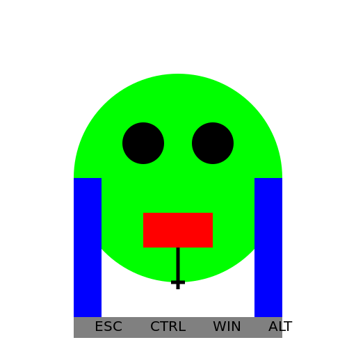 A Hacker Eating - DrawGPT