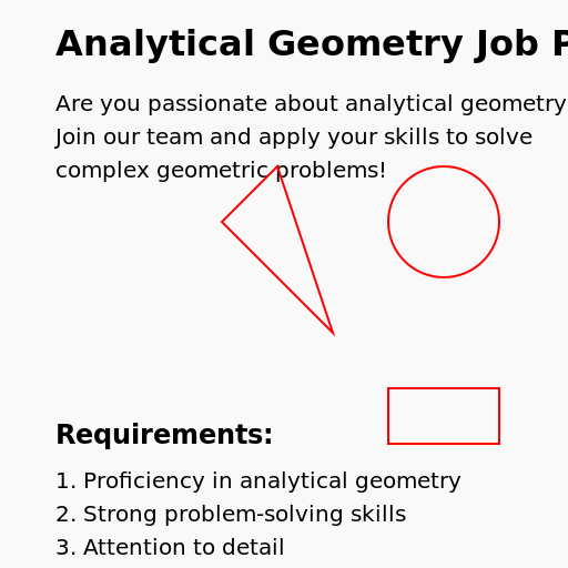 Analytical Geometry Job Poster - DrawGPT