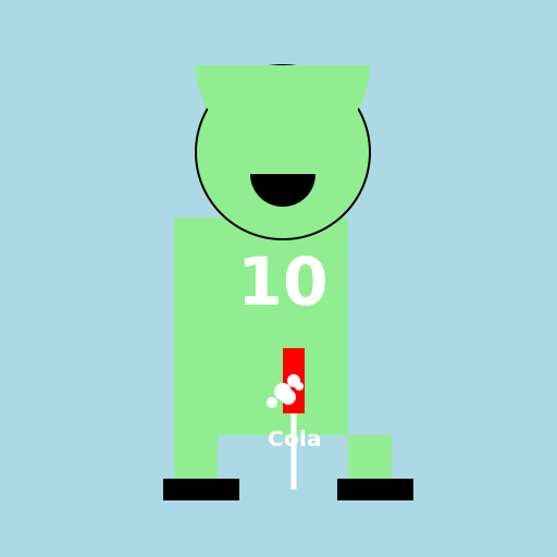 Messi Drinks Cola - DrawGPT