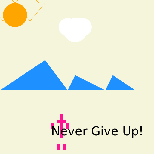 Never Give Up - AI Prompt #10156 - DrawGPT