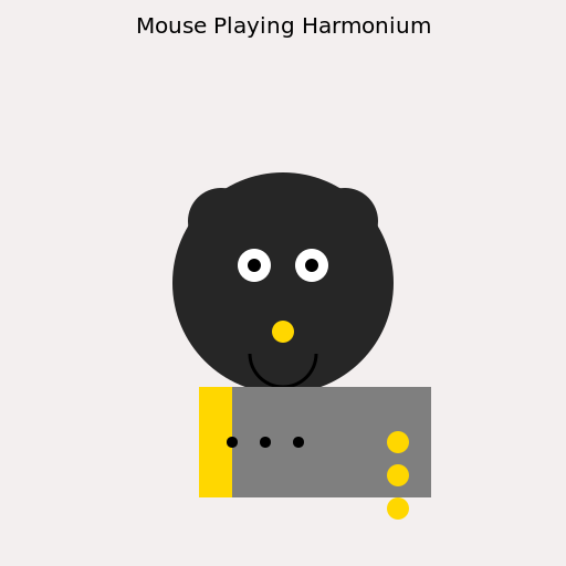 Mouse Playing Harmonium - DrawGPT