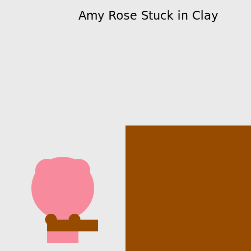 Amy Rose Stuck in Clay - DrawGPT