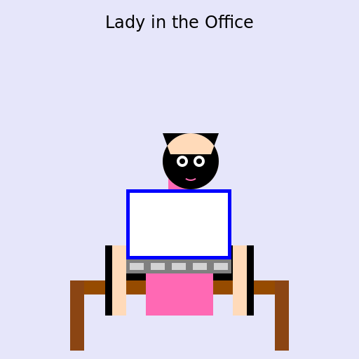 Lady in the Office - DrawGPT