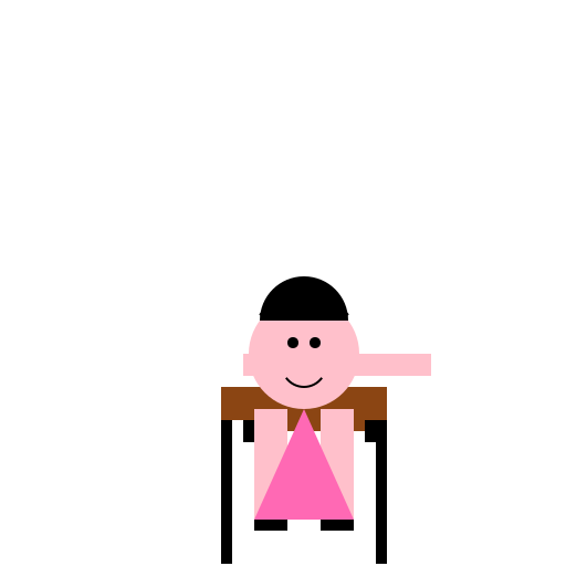 Girl Sitting on a Chair - DrawGPT