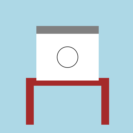 Massage Table Cartoon Side View - DrawGPT