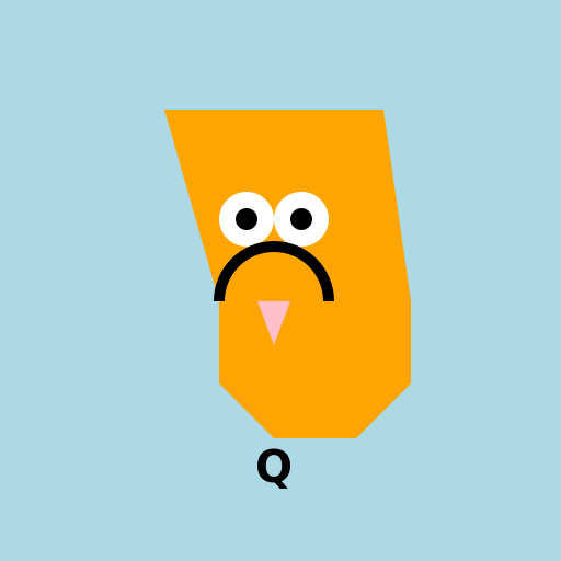 The Alive Letter Q - DrawGPT