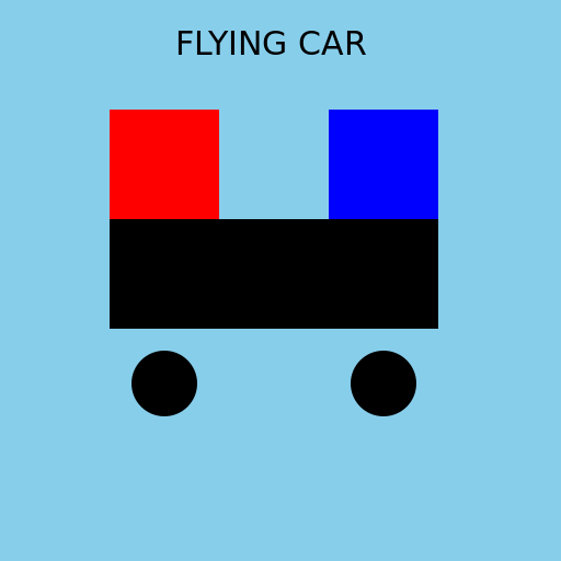 Fliegendes Auto - DrawGPT