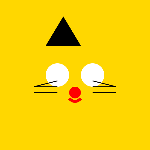 Yello Cute Small Circle Cat - DrawGPT