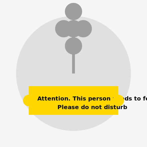 Attention. This person needs to focus. Please do not disturb - DrawGPT