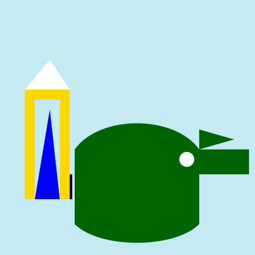 Alligator Drinking Beer - DrawGPT