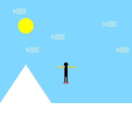 16-bit Skier - DrawGPT