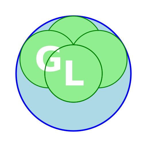 Outer Circle with Four Inner Circles - DrawGPT