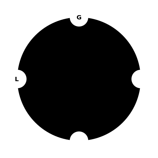 Black and White Circle with Inner Circles - DrawGPT