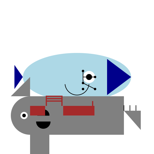 Catfish Riding a Donkey - DrawGPT