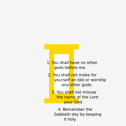 Moses holding the Ten Commandments - DrawGPT