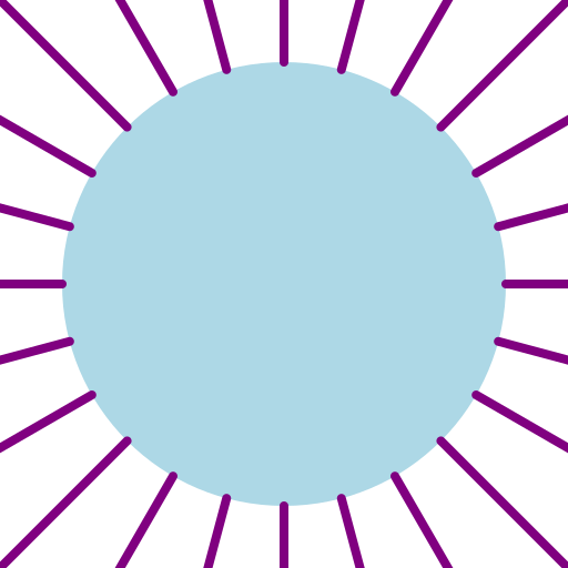 Wavy Circle with Spikes - DrawGPT
