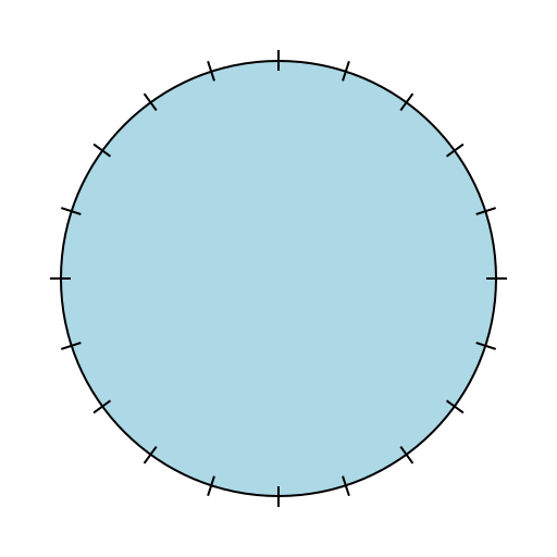 Circle with Short Wavy Spikes Drawing - DrawGPT